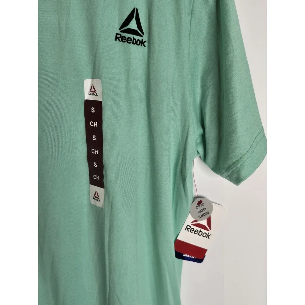 Reebok Legacy Core TShirt Mens MINT GREEN Performance Moisture Wicking NWT SZ SM